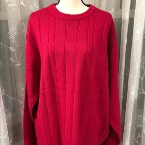 Ron  Chereskin red sweater long XL NWT